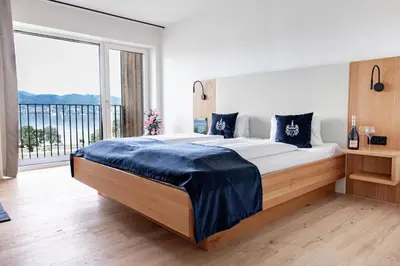 Ein Bett oder Betten in einem Zimmer der Unterkunft Gasthof-Hotel Bramosen