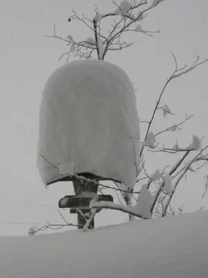 Vorderhof im Winter