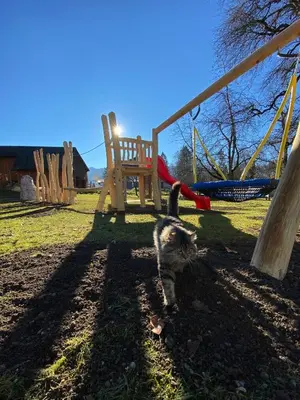 Ein Kinderspielbereich in der Unterkunft Pension Glitschnerhof