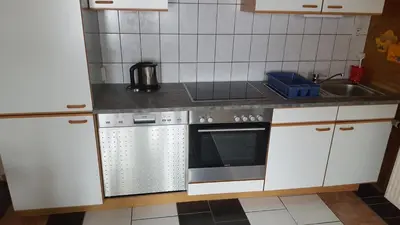 Küche/Küchenzeile in der Unterkunft Ferienwohnung Haus Cerny