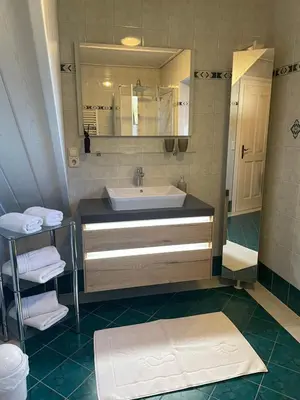Ein Badezimmer in der Unterkunft Ferienwohnung Renate Hubner