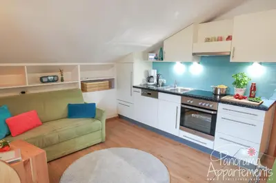Küche/Küchenzeile in der Unterkunft Panorama Appartement