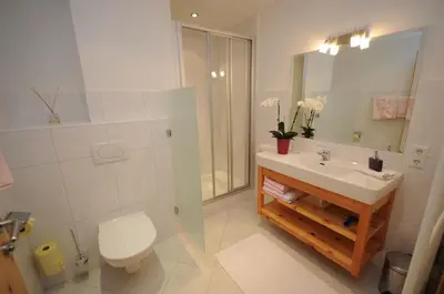 Ein Badezimmer in der Unterkunft Appartement Bergblick I