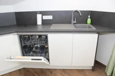 Küche/Küchenzeile in der Unterkunft Ferienwohnung Lindpointner