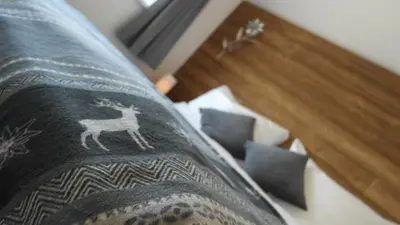 Ein Bett oder Betten in einem Zimmer der Unterkunft Leben!Pur - Alpenlofts