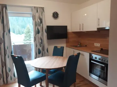 Küche/Küchenzeile in der Unterkunft Ferienwohnung Ski-Hans