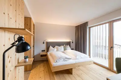Ein Bett oder Betten in einem Zimmer der Unterkunft Thalers Mariandl