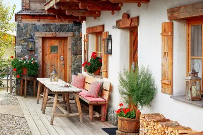 Das Gebäude in dem sich das Chalet befindet