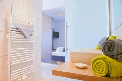 Ein Bett oder Betten in einem Zimmer der Unterkunft Pension Reiter-Moravec
