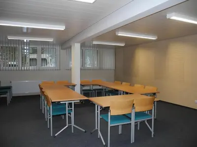 Der Geschäftsbereich oder Konferenzraum in der Unterkunft Jutel Obertraun