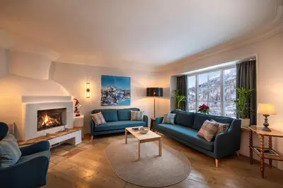 Ein Sitzbereich in der Unterkunft Kesselspitze Hotel & Chalet, Valamar Collection - 4 Star Superior