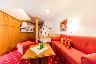 Ein Sitzbereich in der Unterkunft Landhotel Timmerer