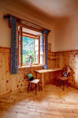Ein Sitzbereich in der Unterkunft Welterbe-Wirtshaus Steegwirt