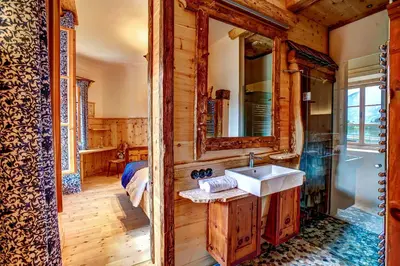 Ein Badezimmer in der Unterkunft Welterbe-Wirtshaus Steegwirt
