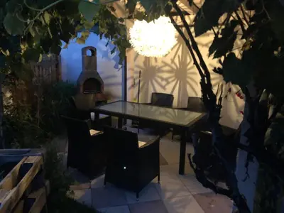 Ein Sitzbereich in der Unterkunft Stadt-Chalet Schladming