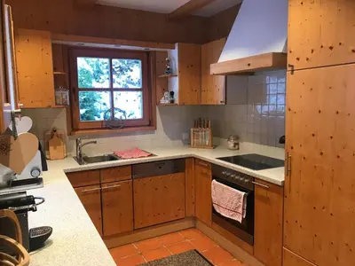 Küche/Küchenzeile in der Unterkunft Chalet Sodamin Alpin mit Wellness