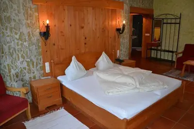Ein Bett oder Betten in einem Zimmer der Unterkunft Gasthof Kemmetmüller