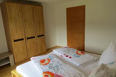 Ein Bett oder Betten in einem Zimmer der Unterkunft Ferienhaus Anke - Ausseerland Salzkammergut