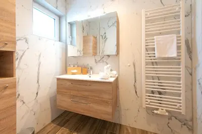 Ein Badezimmer in der Unterkunft Feichtingerbauer