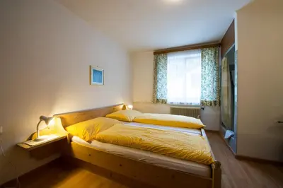 Ein Bett oder Betten in einem Zimmer der Unterkunft Annaberger Musikantenwirt