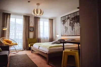 Ein Bett oder Betten in einem Zimmer der Unterkunft DAS STERN - Rooms - Self Check-In