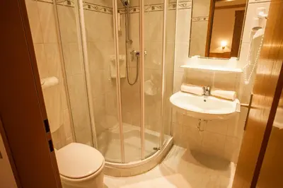 Ein Badezimmer in der Unterkunft Haus Petersmann