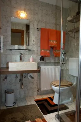 Ein Badezimmer in der Unterkunft Haus Rattenböck
