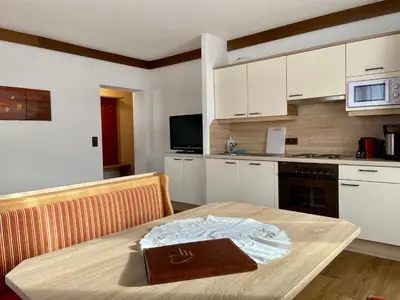 Küche/Küchenzeile in der Unterkunft Appartements Hubner