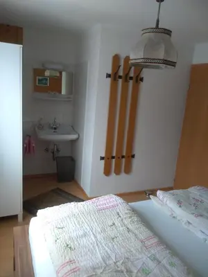 Ein Bett oder Betten in einem Zimmer der Unterkunft Ferienhaus Reschreiter