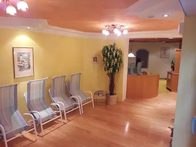 Ein Sitzbereich in der Unterkunft Hotel Stegmühlhof