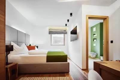 Ein Bett oder Betten in einem Zimmer der Unterkunft Mountain Vita