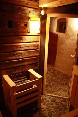 Ein Badezimmer in der Unterkunft Bruggerhaus