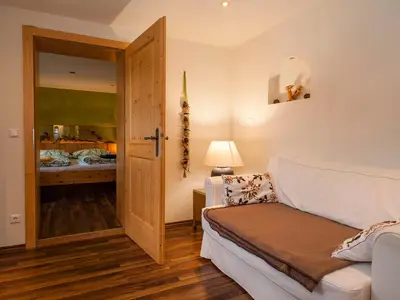 Ein Bett oder Betten in einem Zimmer der Unterkunft Sonnenalm Mountain Lodge