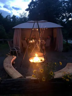 Ein Garten an der Unterkunft Ferienhof Hintergrabenbauer