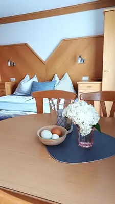 Ein Bett oder Betten in einem Zimmer der Unterkunft Bauernhof Auhof
