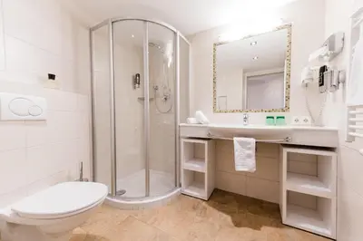 Ein Badezimmer in der Unterkunft Chalet mySchlössl