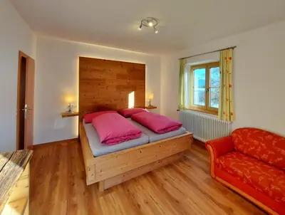 Ein Bett oder Betten in einem Zimmer der Unterkunft Ferienhof Kreilgut