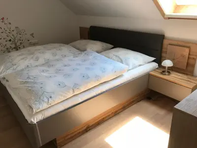 Ein Bett oder Betten in einem Zimmer der Unterkunft Ferienhaus Franz Eisl Radau 39