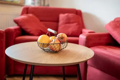 Ein Sitzbereich in der Unterkunft Landhaus Gabriele