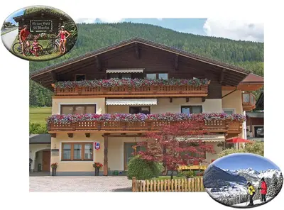 Ein allgemeiner Bergblick oder ein Berglick von der Ferienwohnung aus