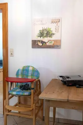 Ein Sitzbereich in der Unterkunft Ferienwohnung Seilbahn