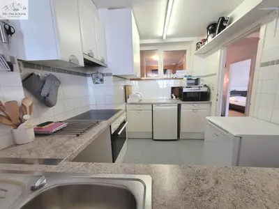 Küche/Küchenzeile in der Unterkunft Wohnung Katalin