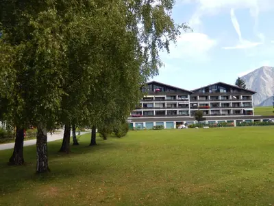 Ein allgemeiner Bergblick oder ein Berglick von der Ferienwohnung aus