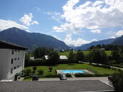 Ein allgemeiner Bergblick oder ein Berglick von der Ferienwohnung aus