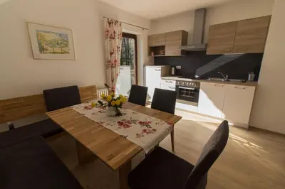 Küche/Küchenzeile in der Unterkunft Ferienwohnung Claudia