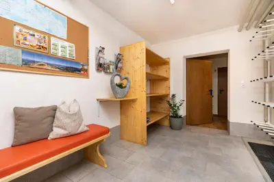 Ein Sitzbereich in der Unterkunft Appartement Bergpanorama