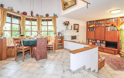 Ein Sitzbereich in der Unterkunft Ferienhaus - Mondsee
