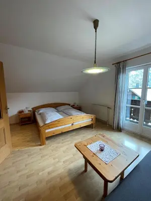 Ein Bett oder Betten in einem Zimmer der Unterkunft Ferienwohnung Syen