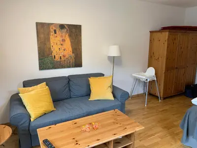 Ein Sitzbereich in der Unterkunft Dachstein Mountainview Gosau