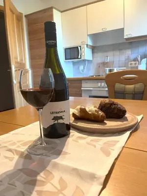 Getränke in der Unterkunft Ferienwohnung Seiringer